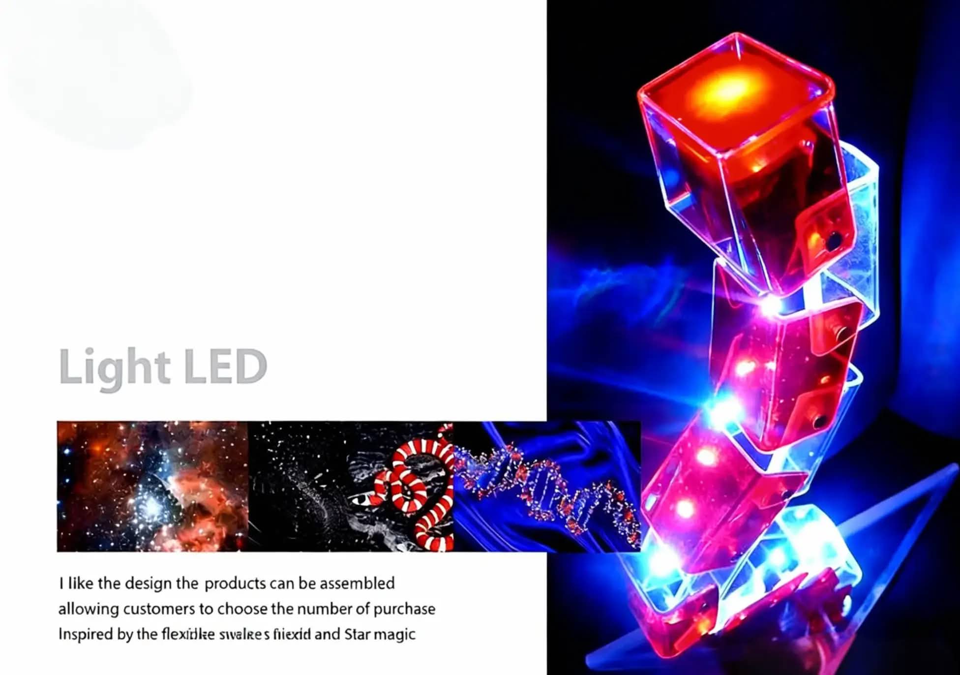 Unique Form - Modular Twist Lamp